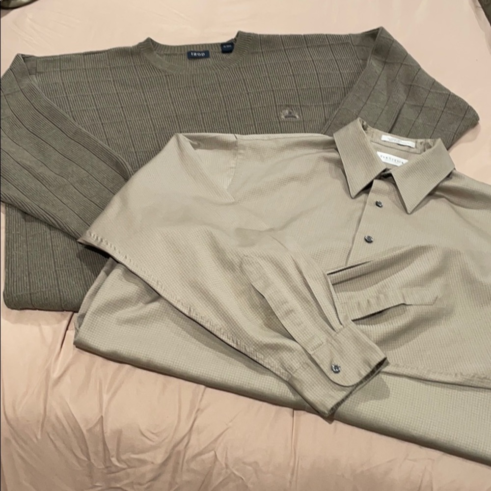 Men’s Sweater & Shirt Bundle 👔 Size Xlarge